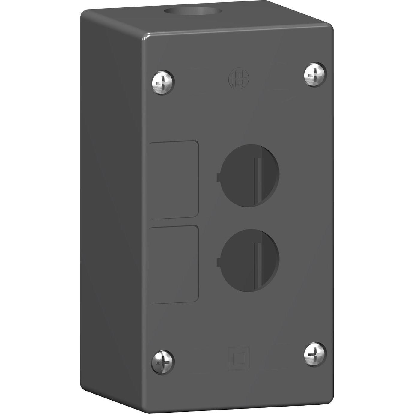 Schneider Electric Leergehäuse 2 Stelle (Gehäuse), Elektronikzubehör + Gehäuse, Schwarz