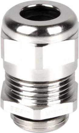 RS PRO M12 x 1.5 Cable Gland With Locknut, Nickel