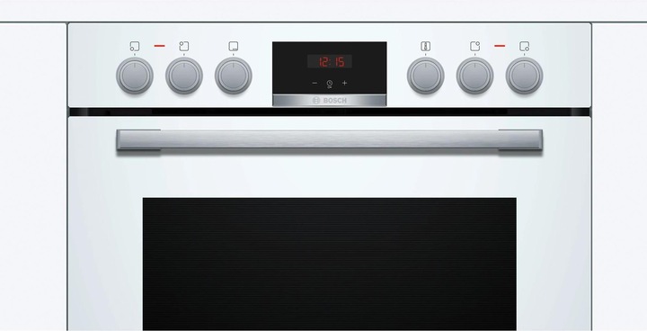 Image du produit Bosch Hausgeräte Série 4, Cuisinière encastrable, 60 x 60 cm, Blanc, HEA513BW3