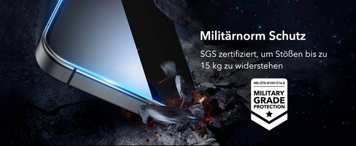 Immagine prodotto ESR Protezione del display in vetro temperato (1 Pezzo/i, Apple iPhone 16, Apple iPhone 15)