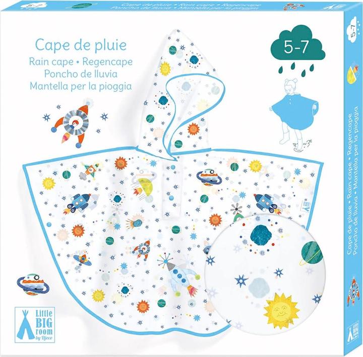 Image du produit Djeco Poncho de pluie Fusée (90x46 cm)