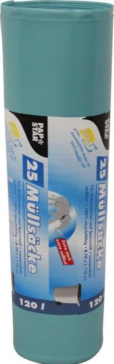 Productafbeelding Papstar Afvalzak 120 l, 25 stuks, lichtblauw (25 x, 120 l)