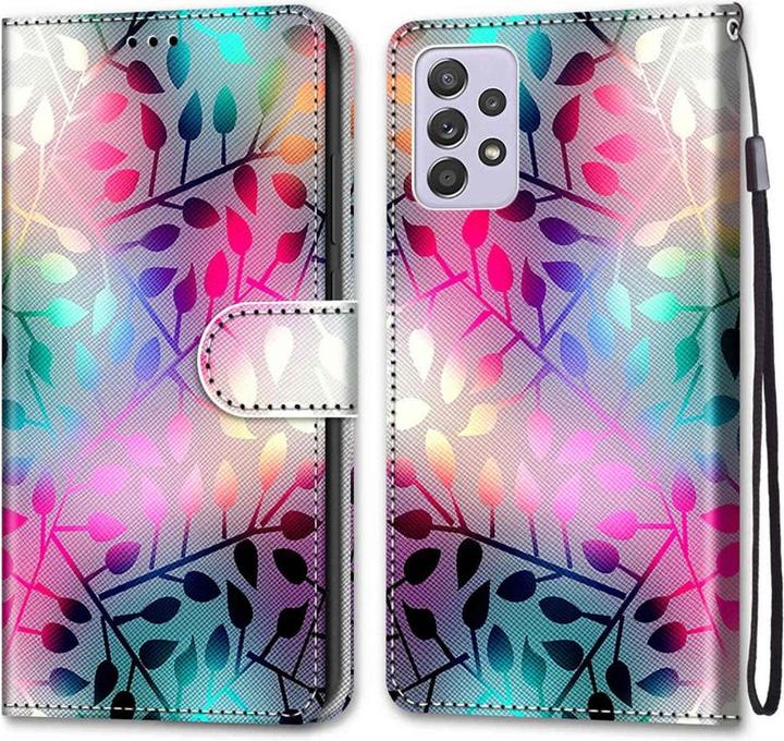 Actual product image Cover-Discount Galaxy A33 5G - leather cover leaves (Samsung Galaxy A33 5G)