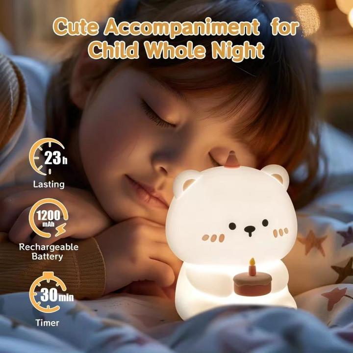 Image du produit OEM Consumer electronics Table lamp bedside birthday teddy bear Art Deco touch style