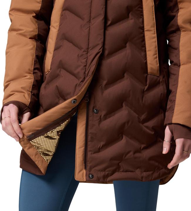 Immagine prodotto Columbia Chaqueta impermeable de plumón y largo medio con capucha Mountain Croo™ III para mujer (M)