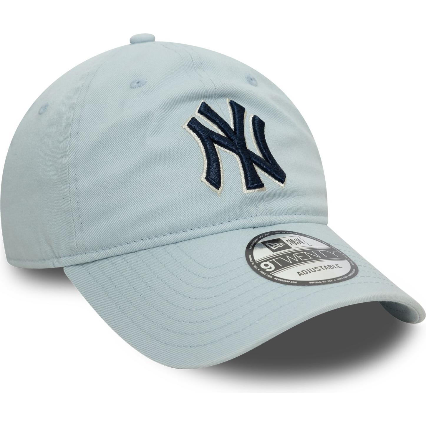 New Era, Herren, Cap, 9Twenty Cap - WASHED New York Yankees soft blue, Blau