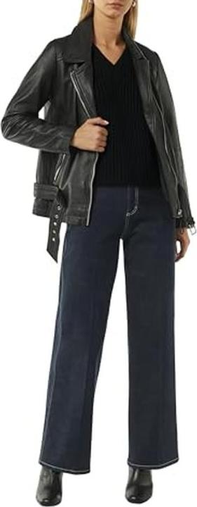 Image du produit Comma Strickpullover Strickpullover mit V-Ausschnitt und überschnittenen Schultern (42)