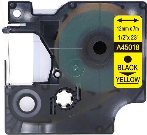 Rillstab Ruban d'écriture O45018 Noir, Jaune (1.20 cm, Multicolore)