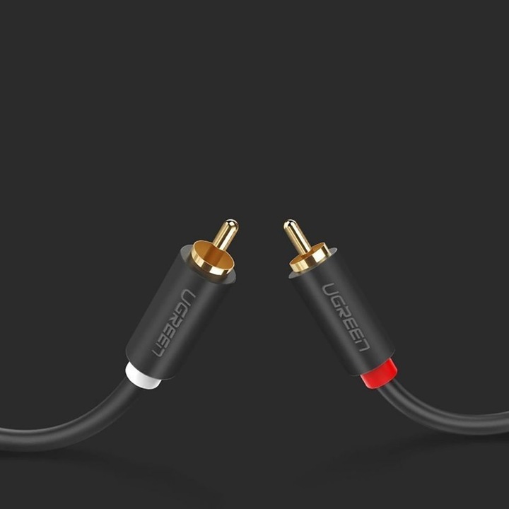Produktbild Ugreen 2RCA (Cinch) to 2RCA (Cinch) Cable 3m (black) (3 m)