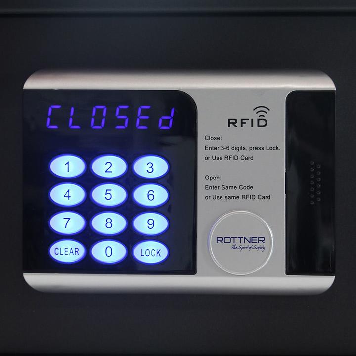 Immagine prodotto Rottner Elektronik cassaforte per mobili RFID Lap serratura elettronica antracite (26 l)