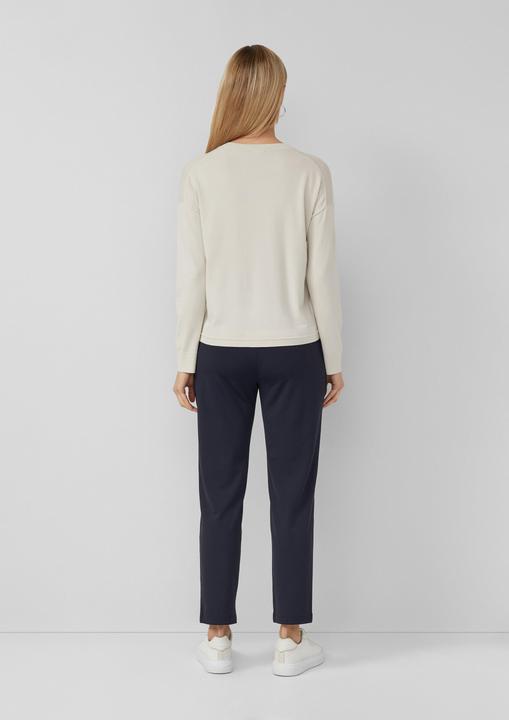 Produktbild s.Oliver Strickpullover Viskosemix-Strickpullover mit Rundhals und Tunnelzug (38)