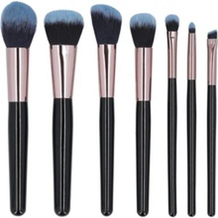 Tools For Beauty Nero Pennello Make-Up, Set Di Pennelli Da Trucco Da 7 Pezzi (Set)