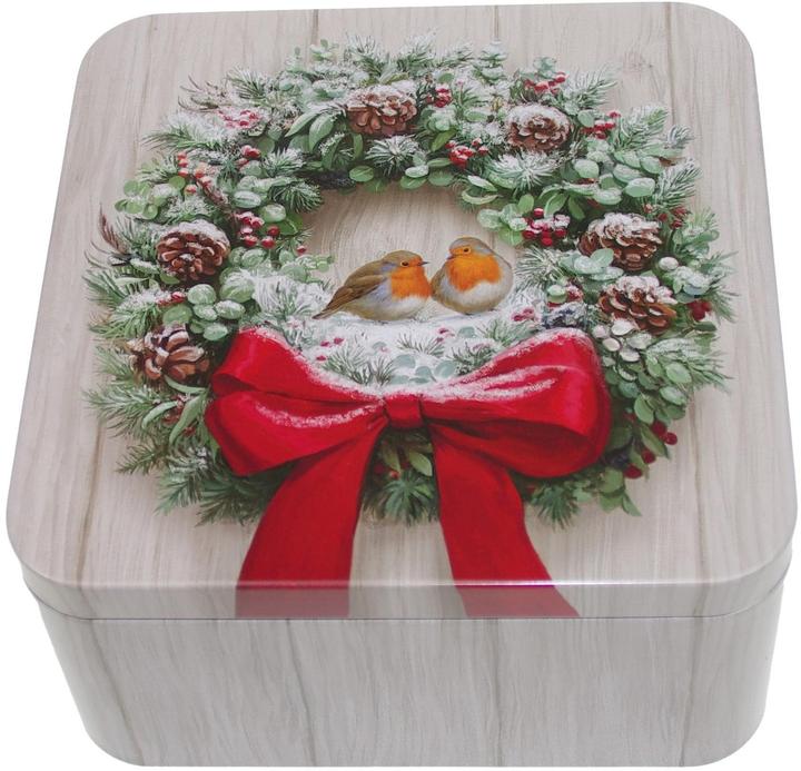Actual product image Gawol GAW biscuit tin robin Ø15x15 (1.85 l)