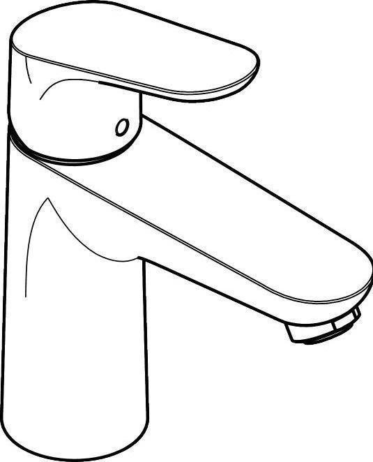 Produktbild hansgrohe Focus Einhebel-Waschtischarmatur 100 mit Zugstangen-Ablaufgarnitur