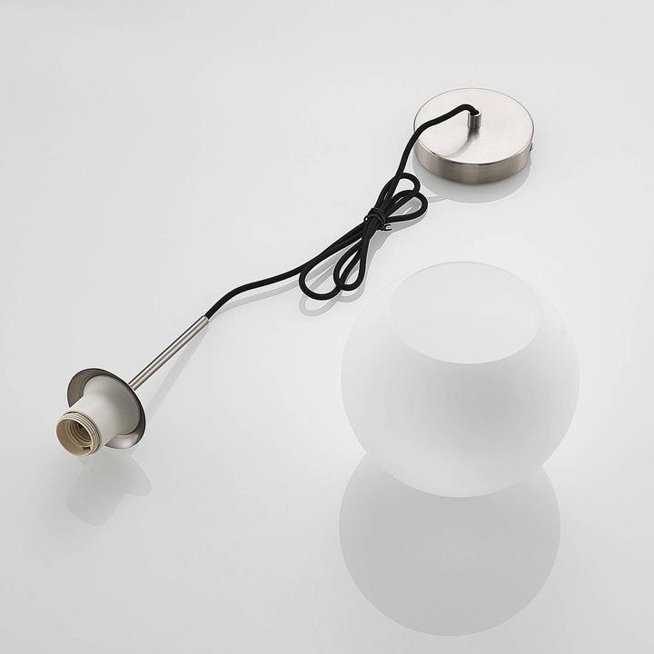 Image du produit Lindby Jurian Lampe à suspendre Nickel/Opal (E27)