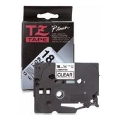 Brother, Beschriftungsband, Original P-Touch Farbband schwarz auf transparent (TZE-S141) (1.80 cm, Schwarz)