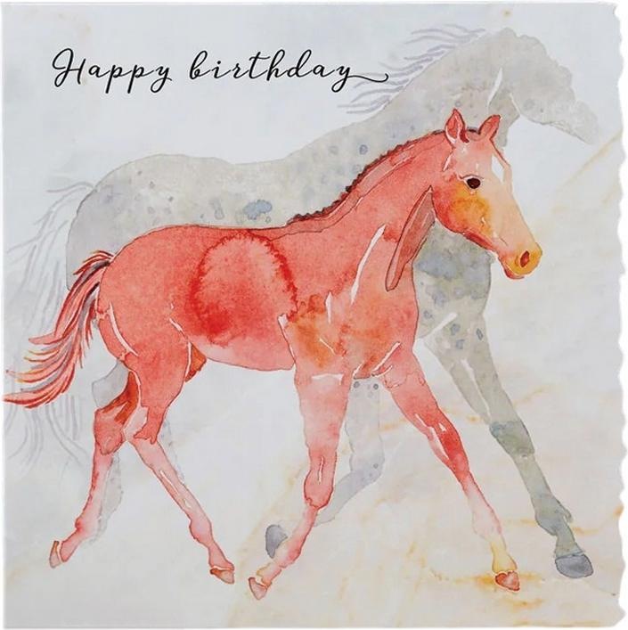 Actual product image Universal Textiles Horse Birthday Card (1 pcs.)