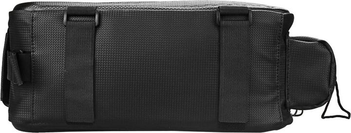 Actual product image Hurtel WYA36Y7S Bike Pannier Bag with Long Strap and Expandable Side Pockets - Black (10 l, Frame bag)