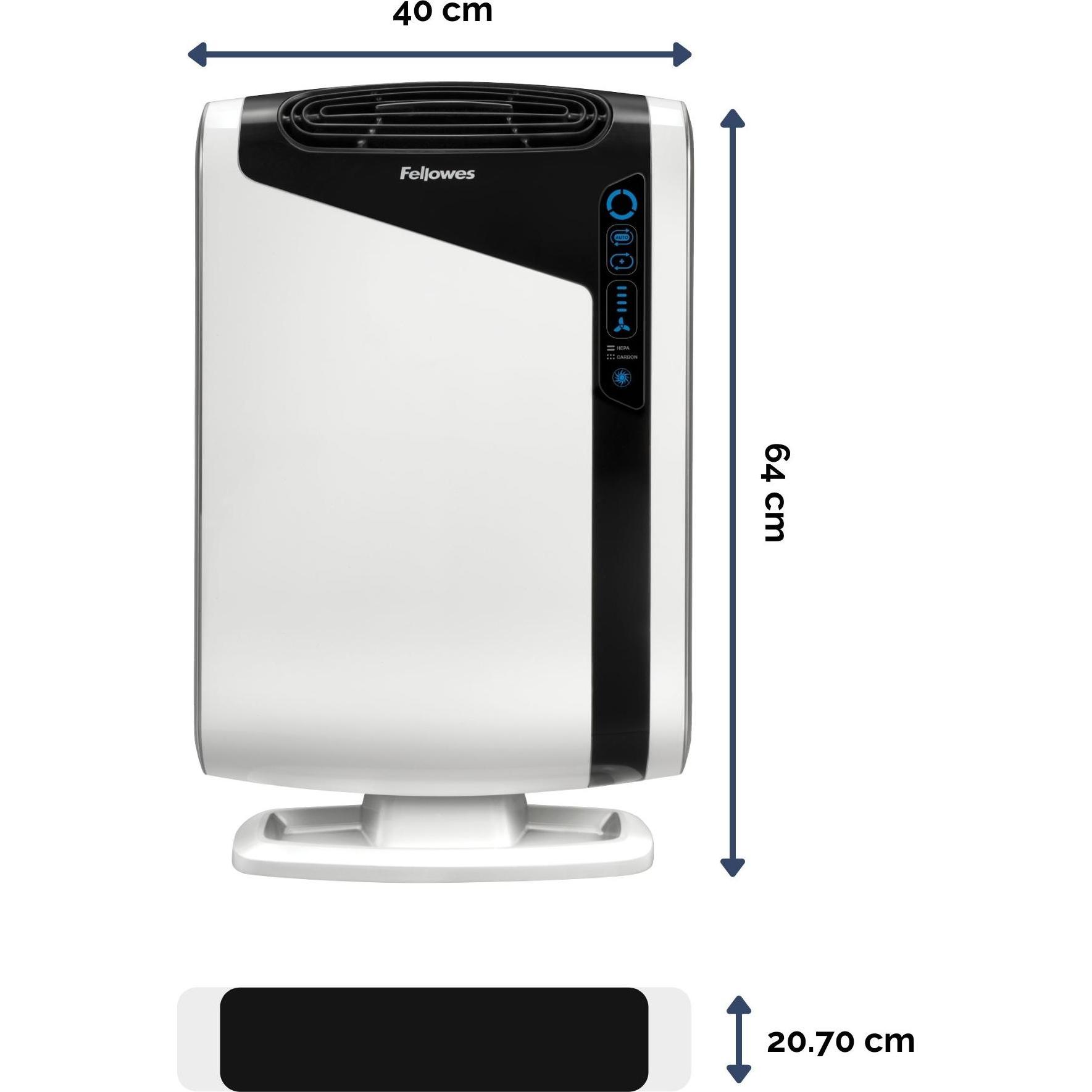 Fellowes AeraMax DX95, Luftreiniger, Schwarz, Weiss
