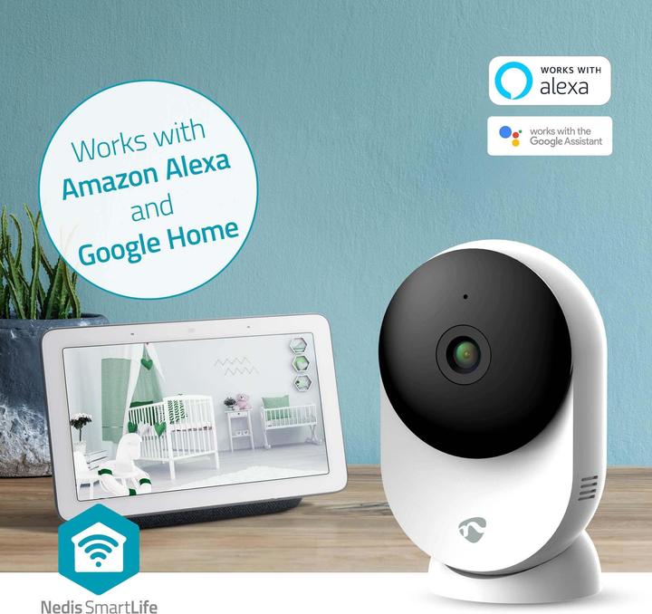 Actual product image Nedis SmartLife indoor camera | Wi-Fi | 3MP Full HD 1296p | Cloud storage (optional) / microSD (not en (2304 x 1296 Pixels)