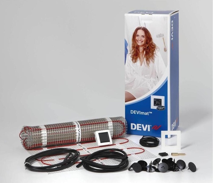Actual product image Devi Thin-bed heating mat set 140F0825 1-1050 W professional DTIF 7,0qm 50x140