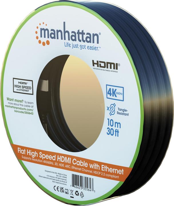 Produktbild Manhattan HDMI (Typ A) — HDMI (Typ A) (10 m)