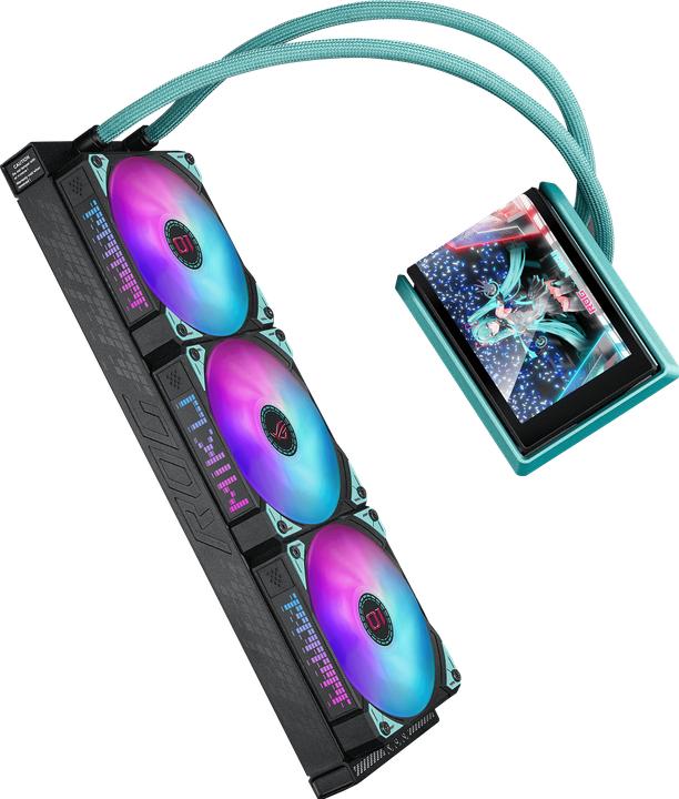 Actual product image ASUS ROG Ryuo IV SLC 360 ARGB MIKU