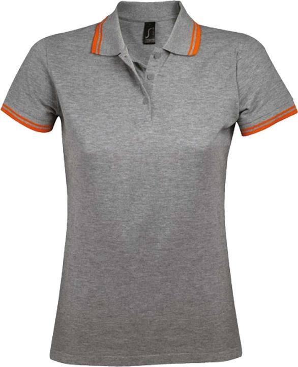 Grau meliert, Orange