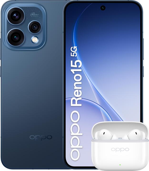 Actual product image OPPO Reno15 5G Twilight Black Box (512 GB, Black, Twilight Black, 6.59", Dual SIM, 5G)