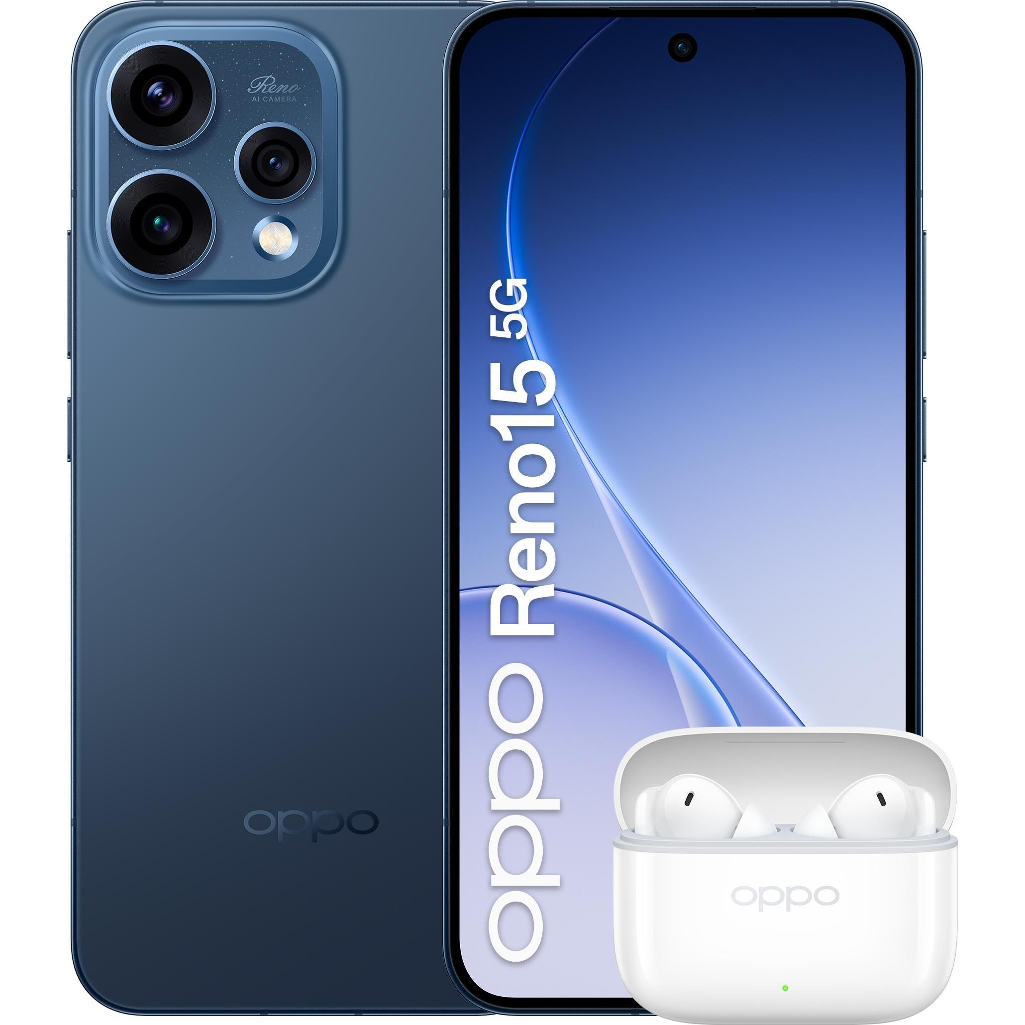 OPPO Reno15 5G Twilight Black Box (512 GB, Twilight Black, 6.59", Dual SIM, 5G), Smartphone, Schwarz