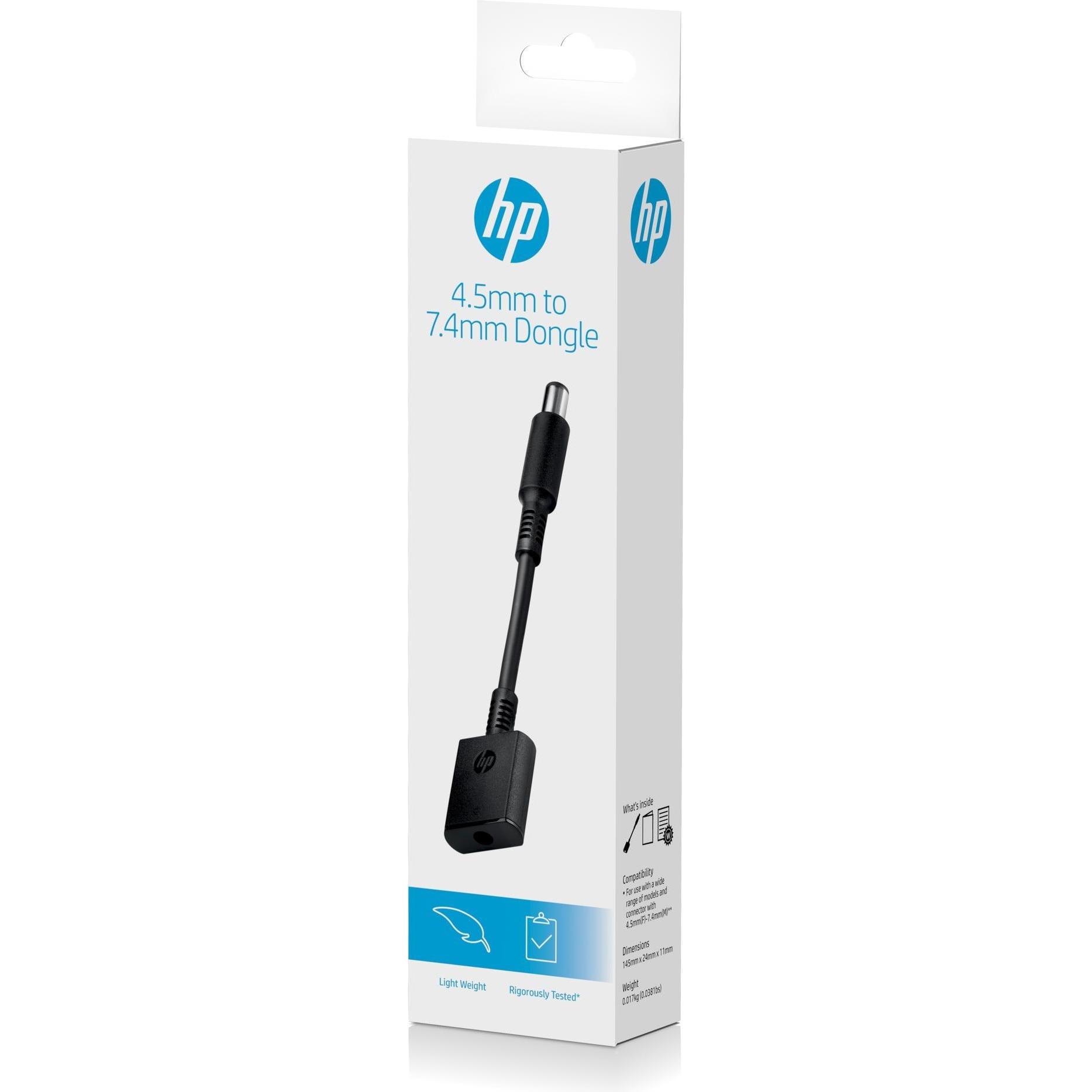 Thumbnail - HP AC Adapter 4.5mm zu 7.4mm, Notebook Netzteil, Schwarz