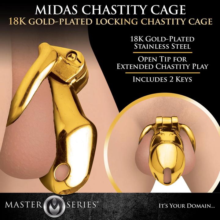Produktbild Master Series Midas Locking Chastity Cage