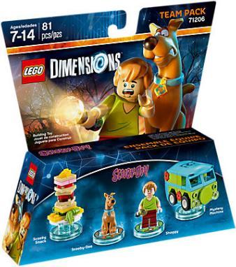 Actual product image LEGO Dimensions Scooby-Doo! Team Pack