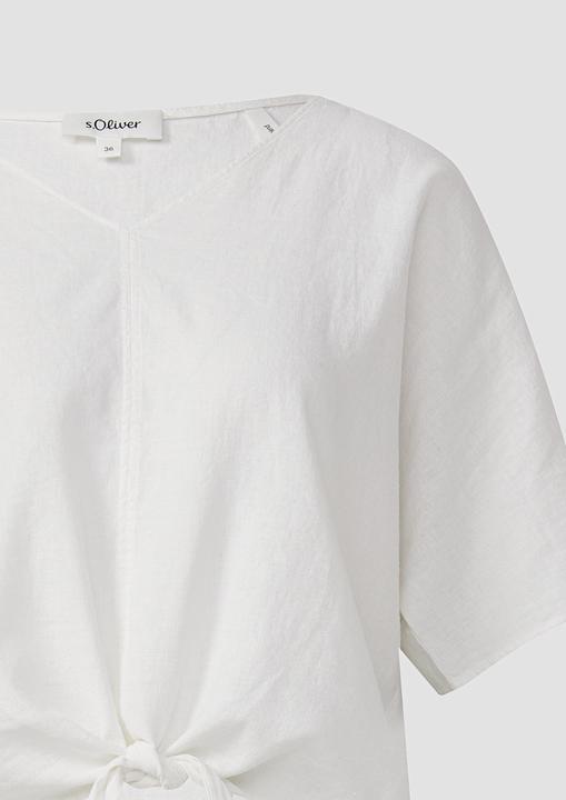 Immagine prodotto s.Oliver Bluse Verkürzte Leinenmix-Bluse im Relaxed Fit (46)