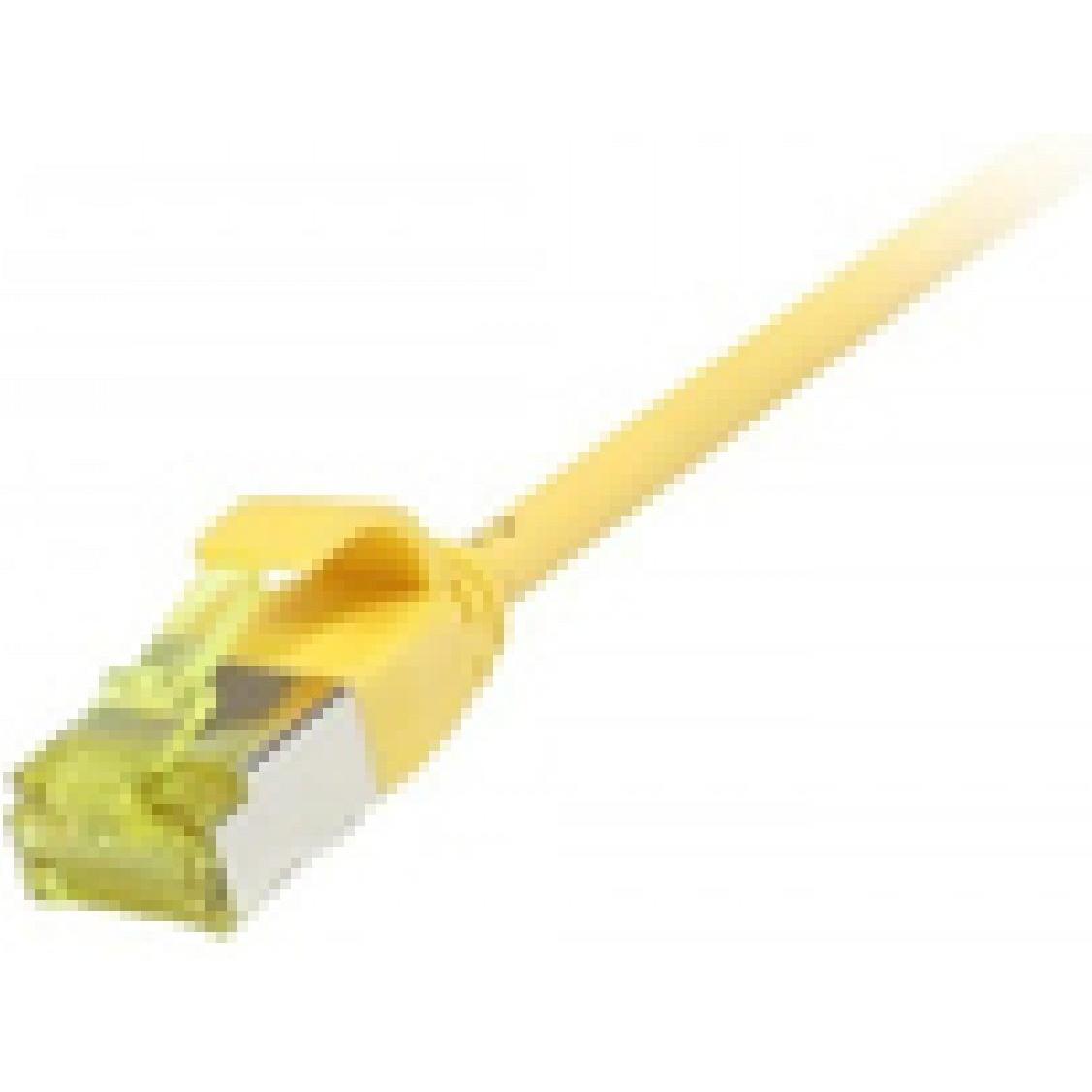 Thumbnail - Synergy 21 Patchkabel RJ45 CAT6A 500Mhz 7.5m gelb U/FTP slimline rund d 3.8mm - Netzwerk - CAT 7 cab (U/FTP, CAT6a, 7.50...