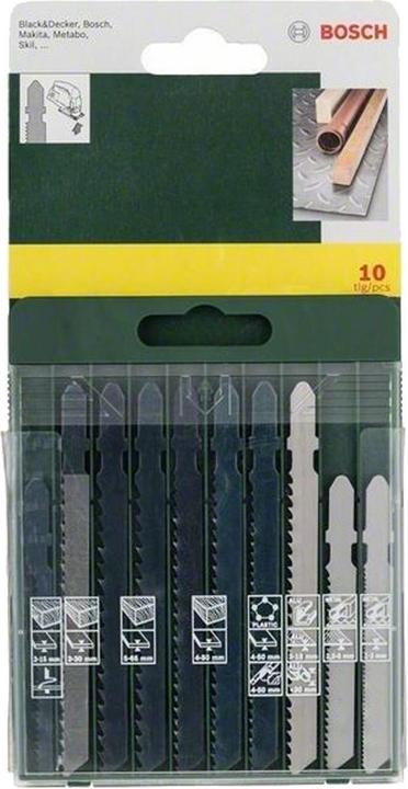 Produktbild Bosch Professional Zubehör Sägeblattkassette Holz/Metall/Kunststoff (T-Schaft), 10-teilig