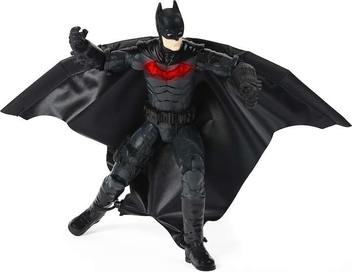 Produktbild Batman DC Comics The 30cm Deluxe Batman-Actionfigur mit sich ausbreitendem Wingsuit, Licht- u