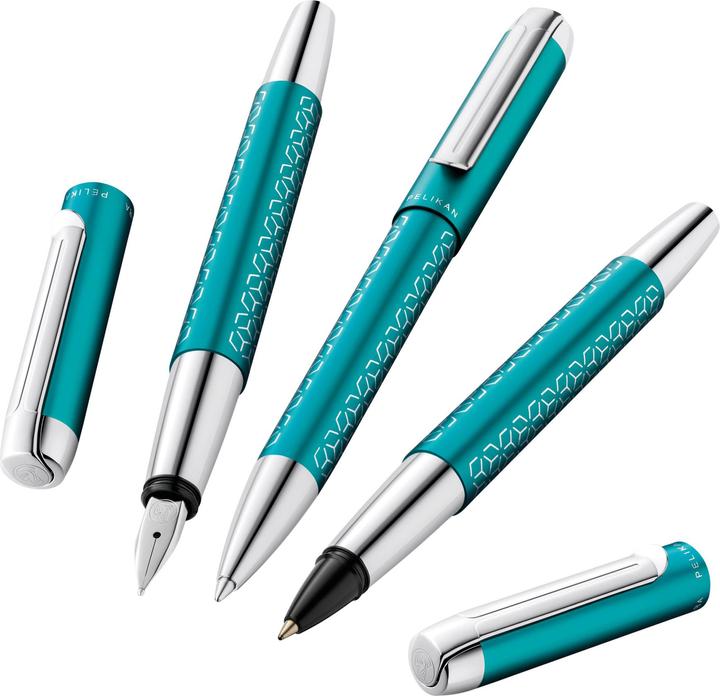 Image du produit Pelikan Stylo à bille Pura® Turquoise dans un étui cadeau (Turquoise, 1 x)