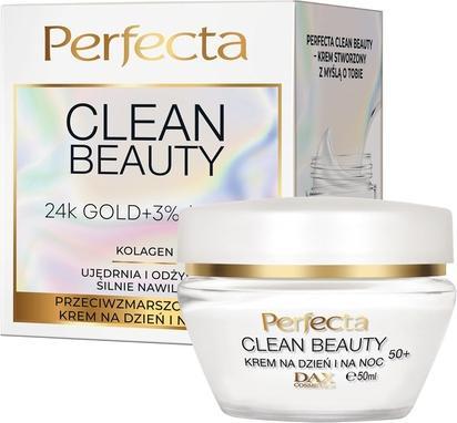 DAX PERFECTA Clean Beauty przeciwzmarszczkowy krem do twarzy na dzień i na noc 50+ 50ml (50 ml, Tagescreme)