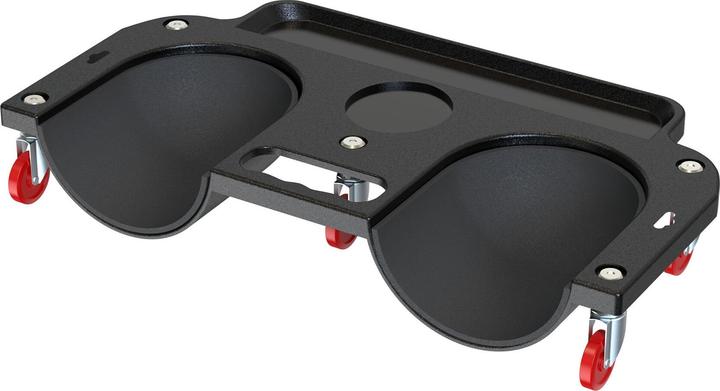 Relaxdays Knierollbrett mit Werkzeugablage