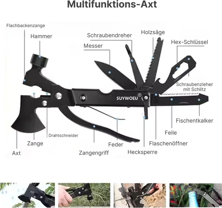Produktbild Hermex 16in1 Outdoor-Survival-Box (16 Funktionen)