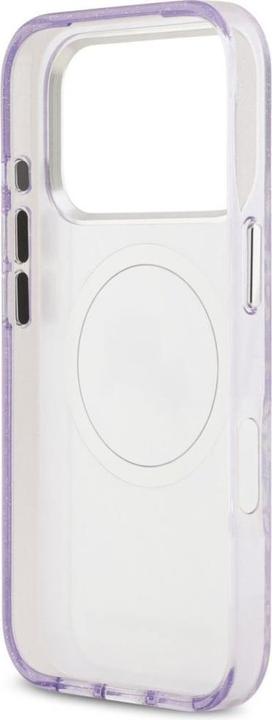 Produktbild Karl Lagerfeld case Magsafe IML glitter case metal camera frame and buttons Karl and Choupette heads (Kamera Etui)