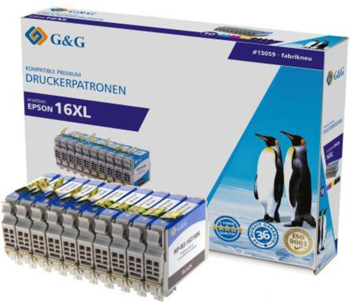 Ink replaces Epson 16XL, T1631, T1632, T1633, T1634, T1636 Compatible
