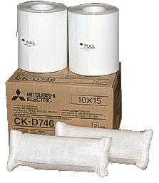 Actual product image Mitsubishi Electric CK-D 746 10x15 cm 2x 400 prints (102 x 152 mm, 10 x 15 cm, 800 x)