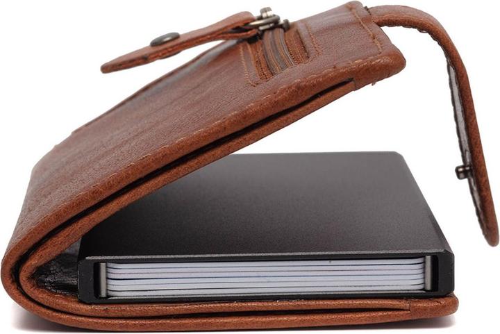 Image du produit The Chesterfield Brand Antique Buff Porte-cartes de crédit Protection RFID Cuir 7 cm