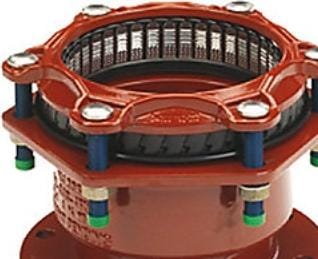 Actual product image Georg Fischer Flange cobbl. 154-192mm x DN150 - PN16. traekfast. A4-EPDM. MultiJoint 3057+