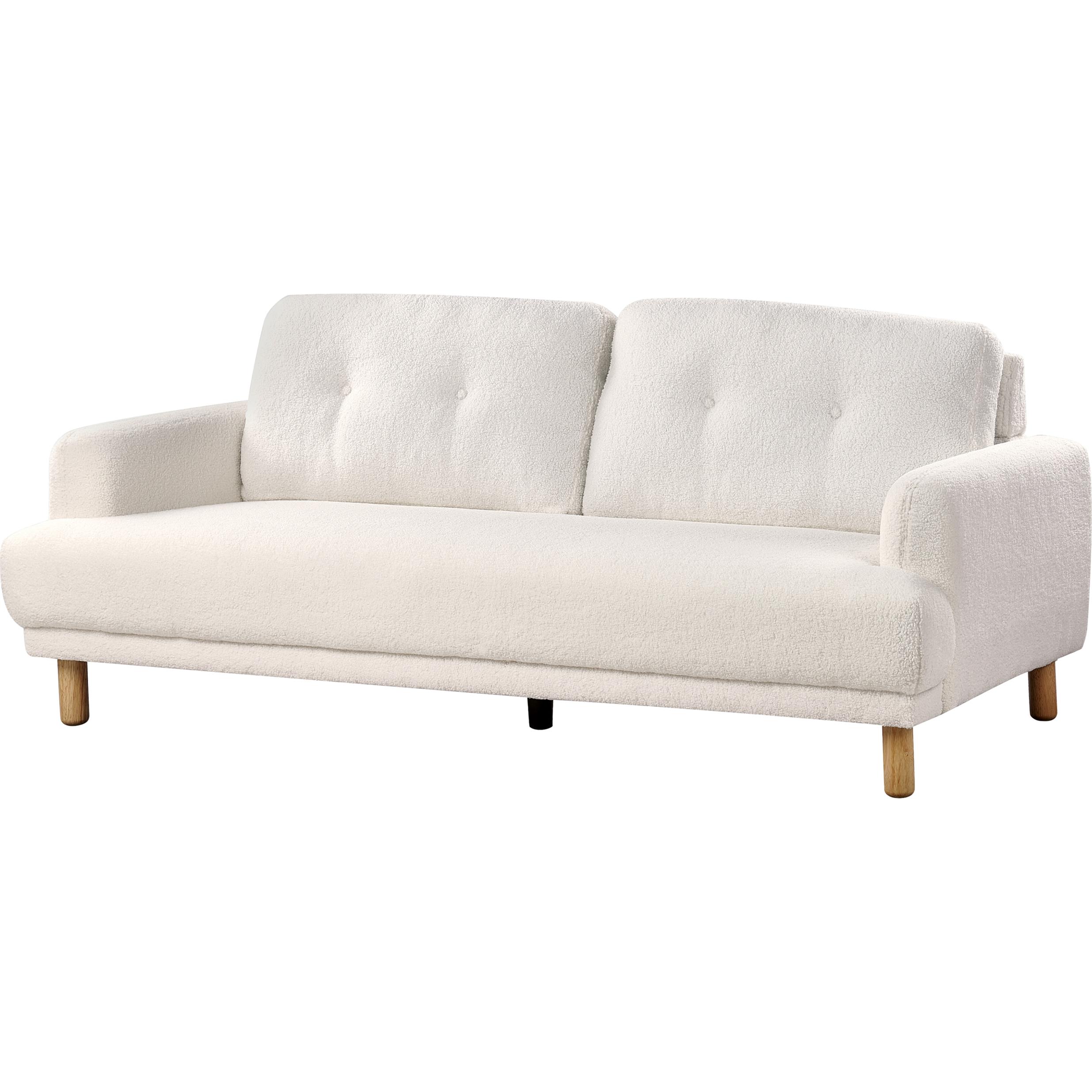 Beliani, Sofa, Tuve (3-Sitzer)