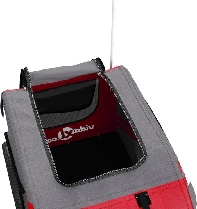 Image du produit VidaXL Remorque vélo chien Noir Tissu Oxford et