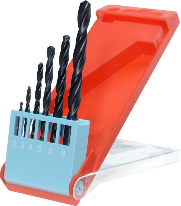 kwb Spiralbohrer Set 6-teilig (2 mm, 3 mm, 4 mm, 5 mm, 6 mm, 8 mm)