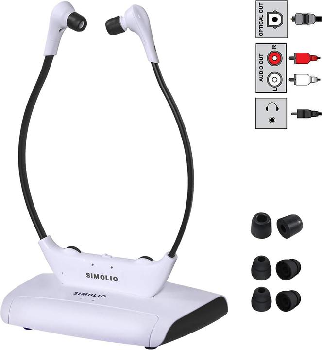 Image du produit Simolio Digitaler Funkkopfhörer SM-823D Pro für TV mit Ladestation (ANC, Sans fil)